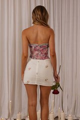 Mayara Strapless Corset Top Mauve